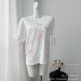 Summer New Long Tud Short-Sleeved T-Shirt Women's Leisure Loose Cotton Tops In