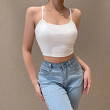 Thai New Solid Color Small Slings Hottie Vest Pure Want To Repair The Body Of The Thin Striptlet Backclothing New