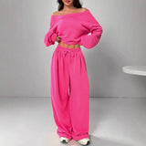Women's Clothing 2025 Autumn And Winter New Fashion Tops Fit Casual Trousers
