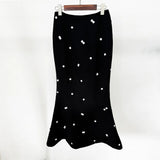 New Star Fashion Leek Tling Suit Jacket Fish Tail Long Skirt