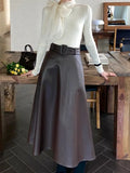 Design With Bow Temperament Elegant Knitted Shirt Autumn And Winter New Rich Gold Feeling Thin