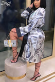 Aesthetic Cardigan Long Sleeve Midi Bandage Dress Money Pajamas Fall Clothes for Women 2023 Fashion Sexy Lounge