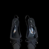 New Sweet Wind Silk Satin Noodle Bow Bow Sandals Women's Head With Back Empty Coarse Heel Single