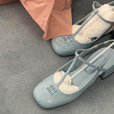 Sandals Female 2025 Summer New Fashion Temperament Fairy Lacquer Leather Mary Jane Women's Shoes Shallow High