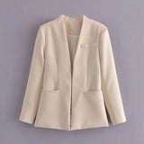 New Multi-Color Solid-Color Slimming Simple Leisure Suit Jacket