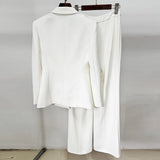 New Star Fashion Temperament Diamond Hollow Suit Trousers Set Two