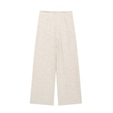 New Side Open Fork And Shoulder Clothing 8202551 High-Waist Wide Leg Trousers