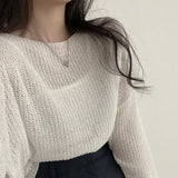 Zingj Ice Silk Sweater Women Summer 2023 New Loose Outside Wear Sunscreen Smock Versatile Air-Conditioned