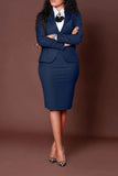 And Autumn 2025 New Women's Fashion Professional Composite Long Sleeve Suit Packed Cock Dress