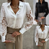 Innovative Elegant Lace Stitching Shirt