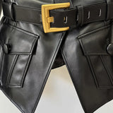 Early Autumn New Star Fashion Belt Repair Leather Jacket