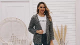 Women's Autumn Coat Long-Sleeved Cardigan Medium-Length Plush