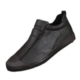 Walk 2025 New Winter Warm Shoes Thick Bottom Plus Velvet Leisure Help Zip Up Men's