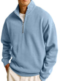 New Men's Sweatshirt Fashion Casual Half Zipper Collar Long Sleeves Of The Jacket