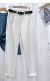 Women Harem Pants Female High Waist Jeans Casual Denim Pantalon Femme Vintage
