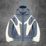 Double Hat Unique Design Hoodie Autumn And Winter New Men's And Women's Same Loose Y2K