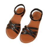 Roman Sandals Women 2025 Summer New Wearing Fashion Anti-Slip Woven Beach Cool