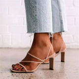 Women's Shoes 2025 Spring And Summer New Heel Women's Coarse Heel Toe Square Head To Heightening Women's