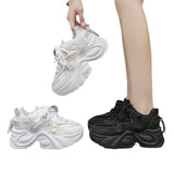 Shoes Women's Thick Back Retro 2025 Spring To Increase The Old Dad Shoes Small Net Mesh Casual Shoes