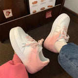 Thick-Bottomed Little White Shoes Women In The Spring Of 2025 New Women's Shoes Increase Casual Shoes Women Candy Color