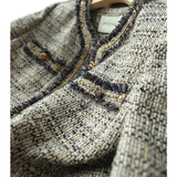 Small Fragrant Coarse Flowers And Short Coat Women 2025 Autumn New Famous Temperament Goddess Fan Retro