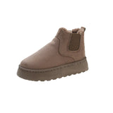Snow Boots Women Winter New Anti-Slip Thick Shortbread Shoes Plus Velvet Warm Cotton Boots