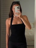 Lace Stitching Pure Lust Wind Sexy Repair Lace Splicing Neck Tie Small