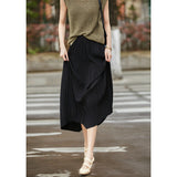 New 细细细细细 Art 褶皱 Fairy Hundred Folded Skirt Silk Slippery Pendant Half Body