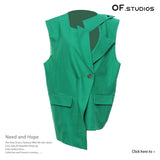 2025 OVERSIDE Personality Irregular Small Vest Coat