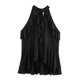 New Laminated Decorative Neck Collar Top