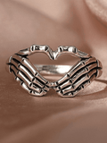 Skull Heart Pattern Ring- Outfit