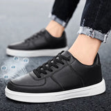 48 Small White Shoes Men's And Women's Primary And Secondary School Students Leisure Pure Color Plate Shoes Men's Leather Shoes Size No.