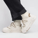 Purple Shoes Women In The Autumn Of 2025 New Round Head Thick-Soled Fashion Casual Shoes Students Low Help Lace Small White
