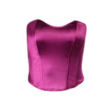 Summer Sexy Tube Tops Women Solid Sleeveless Slim Skinny Corset Cropped Top Casual Female Strapless Vest Elegant New
