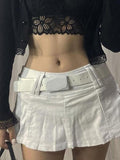 Denim Skate Mini Skirt- Outfit