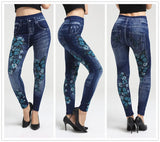 Denim Big Bowknot Over Stretch