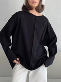 Spring And Summer New Grinding Pure Cotton Long-Sleeved T-Shirt Women Loose Soft Knitted Brisne Cloth Top Women