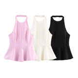 Women's Clothing INS Net Red Explosion Fashion Short-Term Under The Elastic Hanging Neck