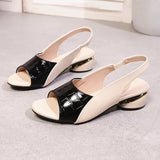 Summer New Fish Mouth Cool Slippers Wearing Large Women's Shoes Sandals Women's Heel