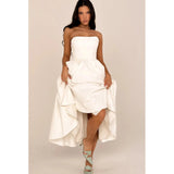 Tube Pleated Midi Dress- Outfit