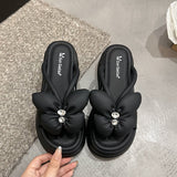 Cake Thick Bottom Dew Cool Slippers Women Wear 2025 New Summer Gentle Fairy Wind