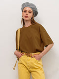 Hot Summer T-Shirt Women's Pure Cotton 16-Color Basic Loose Top Ins Soft