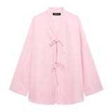 Women's Women's Cotton T-Shirted And Coated High-Waist Broad Leg Trousers Casual