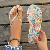 Bottom Cool Slippers Women 2025 Summer New Large-Size Braided Toe Lady Wearing
