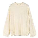 Soft-Gried Gray Sweater Woman 2025 Autumn And Winter Loose Thick Sheep Velvet Collar Knitted