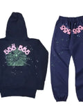 Men's And Women's Sp5der Spider Web Set 555555 Sportswear Sweater Jogging