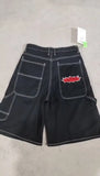 Y2K Vintage Denim Shorts Men's Harajuku Punk High-Waisted Denim