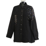 New Super Heavy Industries 668 Drill Irregular Washing Denim Shirt Jacket Loose