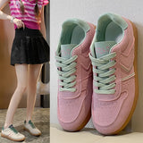Flat-Bottomed Color Tie-Wearing Shoes For Women Couples 35-44 Yards Student Sports Single