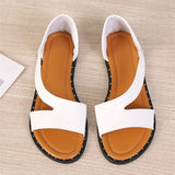 Women's Shoes 2025 Summer New Solid Fish Mouth Rivets Exposed Outside Wearing Flat Bottoms Large Fashion Sandals